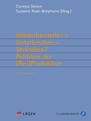 cover image of Wiederherstellen – Unterbrechen – Verändern? Politiken der (Re-)Produktion